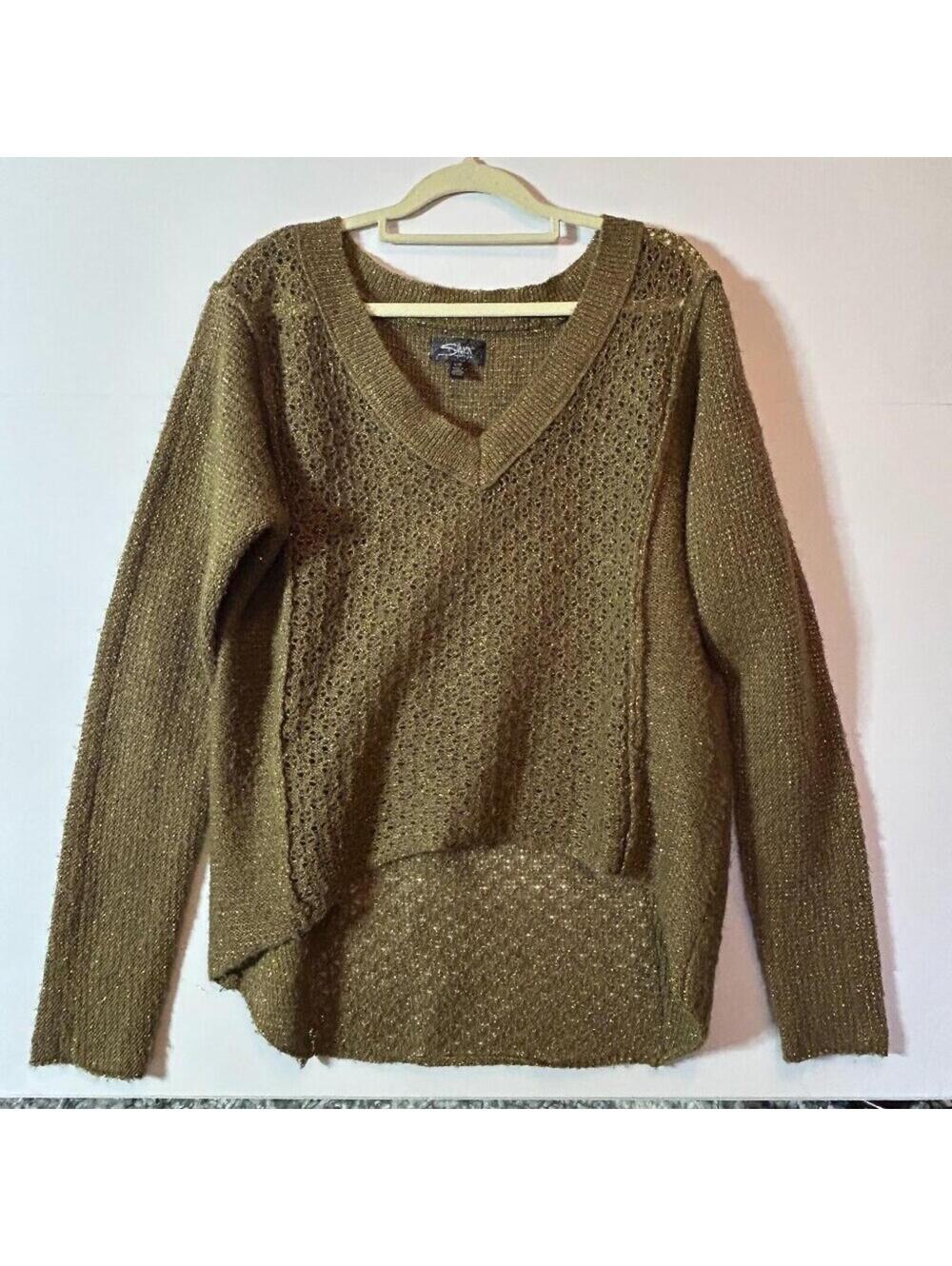 Silver Jeans Gold Sparkle sweater